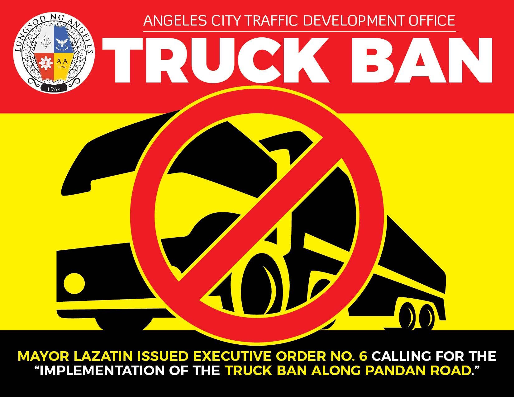 AC imposes truck ban along Pandan Road iOrbit News Online