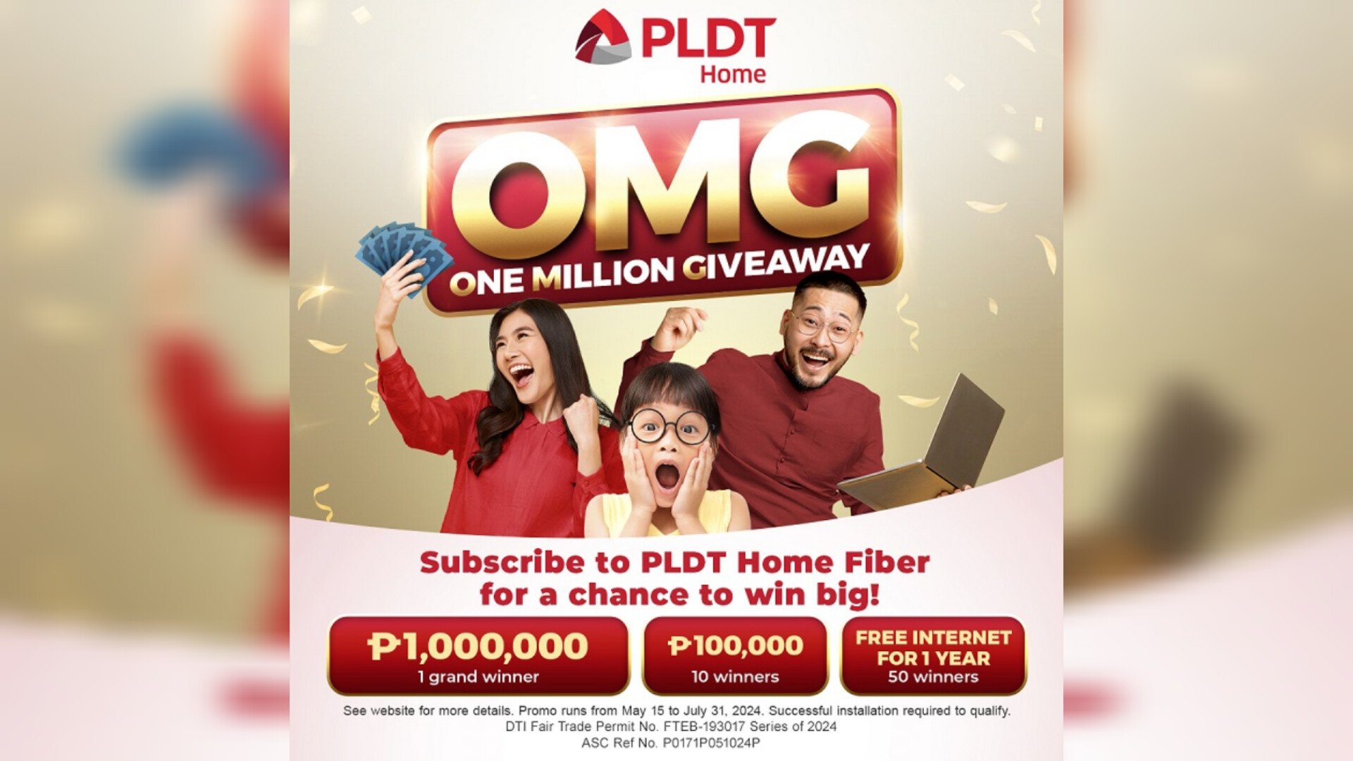 One million cash prize up for grabs with PLDT Home’s OMG promo - iOrbit ...